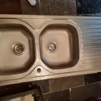 سینک ظرفشویی در حد نو ۱۲۰در ۵۰ تو کار