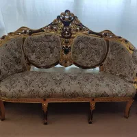 فروش مبل ۹نفره سلطنتی چوب راش اصل  همراه با ۳ میز