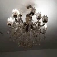 لوستر ۸ شاخه برنز اصل