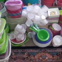 لوازم پلاستیکی و ظروف آشپزخانه|ظروف نگهدارنده، پلاستیکی، یک‌بارمصرف|قم, نخودی|دیوار