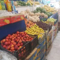 به یک نفر همکار در مغازه میوه فروشی