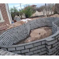 اوستابنا بنا همه کاره دیوار چینی بلوک چینی‌شیب