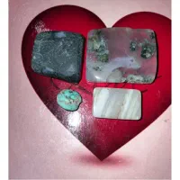 سنگ شجر فیروزه عقیق سوسنی و350قیراط گوهرکلکسیونی