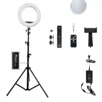 رینگ لایت سی کی ریموت دار همراه پایه و کیف|دوربین عکاسی و فیلم‌برداری|اصفهان, آهنگران|دیوار