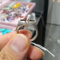انگشتر نقره ترکیه ای نگین چرخشی ذوالفقار و عقیق|جواهرات|هشتگرد, |دیوار