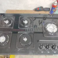 اجاق گاز استیل البرز شیشه ای