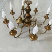 لوستر هشت شاخه برنجی