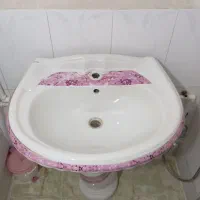 روشویی سایز بزرگ گل دار|لوازم سرویس بهداشتی|اشنویه, |دیوار