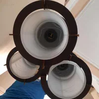 لوستر چوبی ۳ شاخه