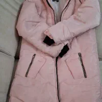 کاپشن دخترانه شمعی سایز 3 مناسب 5تا ۹ سال تمیز