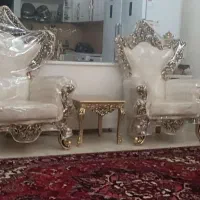 مبل استیل ۹ نفره چوب گردو|مبلمان خانگی و میز عسلی|فردیس, منظریه|دیوار