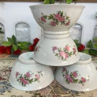 کاسه آبگوشتی گلسرخی