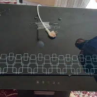 هودشیشه ای مشکی همراه باکنترل کاملانو