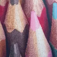 فرش ۴ متری طر ح مداد رنگی
