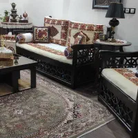 سرویس تخت سنتی چوب  با پته