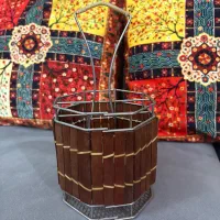 تعدادی قاشق و چنگال و جا قاشقی استیل بدنه چوب|ظروف سرو و پذیرایی|رشت, گلباغ نماز|دیوار