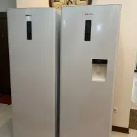 یخچال فریزر دو قلو مخزن آبسردکن الکترو استیل