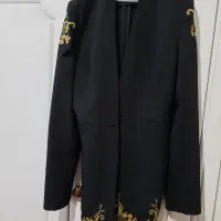 مانتو ترک ساتن دار نو با شلوار کرپ‌اصل