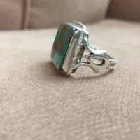انگشتر نقره عیار بالا فیروزه نیشابوری