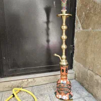 قلیان قلیون برنج ۴قپه حیدریون اصیل سنگین.و چوبی