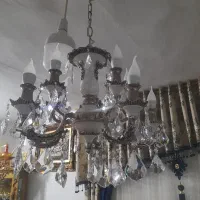 لوستر برنجی سالم وتمیز|لوستر و چراغ آویز|مشهد, شهید قربانی|دیوار