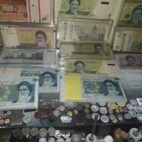 اسکناسهای نوجمهو ری وشاهی وسکه های نقره|کلکسیون سکه، تمبر، اسکناس|قزوین, |دیوار