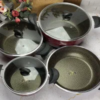 سرویس قابلمه و تابه لانه زنبوری 7 پارچه هلنا|ظروف پختوپز|تهران, امام خمینی|دیوار