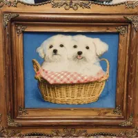 تابلو فرش دست باف ( سگ)