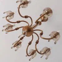 لوستر|لوستر و چراغ آویز|فردوسیه, |دیوار