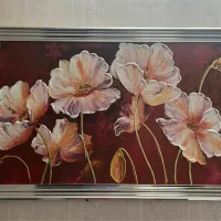 قاب گل خمیری|تابلو، نقاشی، عکس|قم, شهرک شهرداری|دیوار