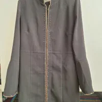 مانتو مشکی مجلسی بلند سایز۴۴|لباس|بناب, |دیوار