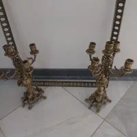 آیینه شمعدان برنز