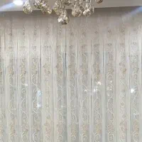 پرده بریلنت کنف بافی با والان مخمل|پرده، رانر، رومیزی|اسلام‌شهر, شهرک سعیدیه|دیوار