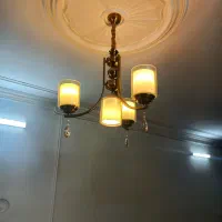 یک جفت لوستر شیک سالم وکاملا نو ووسایل خرده ریز|لوستر و چراغ آویز|مشهد, رسالت|دیوار