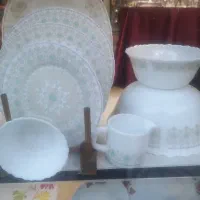 سرویس آرکوپال پارس اوپال ۳۲ پارچه طرح گل فیروزهای|ظروف سرو و پذیرایی|تهران, بلورسازی|دیوار