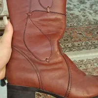 بوت چرم  همراه با کیف چرم اصل