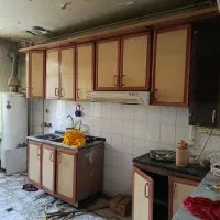 کابینت فلز با هود سینک ویترین