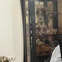 ویترین چوب راش طرح سنگ