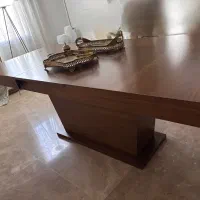 میز ناهار خوری ۸ نفره در صورت نیاز ۱۲ نفره میشود|میز و صندلی غذاخوری|تهران, مینی‌سیتی (شهرک نفت)|دیوار