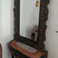 آینه کنسول وساعت ایستاده|بوفه، ویترین، کنسول|سنندج, |دیوار