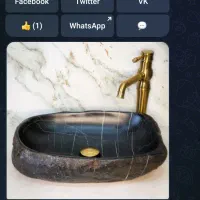 کاسه روشویی سنگی.رودخانه ای|لوازم سرویس بهداشتی|مشهد, پنجتن|دیوار