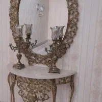 اینه شمعدان برنزی