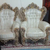 مبل 9 نفره سلطنتی همراه عسلی|مبلمان خانگی و میز عسلی|هرسین, |دیوار