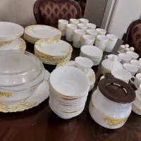 سرویس غذاخوری لومینارک فرانسه ۹۶ پارچه زرد