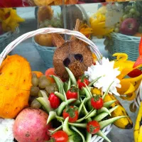 انواع سبد مخصوص یلدا با میوه آرایی