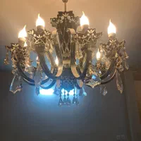 لوستر ۱۰شاخه استیل