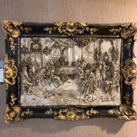 قاب عکس سلطنتی طرح برجسته ( سه بعدی )