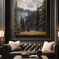 تابلو نقاشی زمستان باشکوه