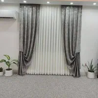 پرده درجه1پک اقتصادی عرض4توردکور نوار دوخت نصب8400