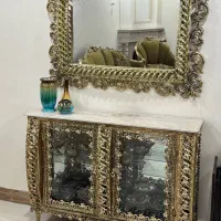 آینه کنسول آبکاری برنز|بوفه، ویترین، کنسول|تهران, آشتیانی|دیوار